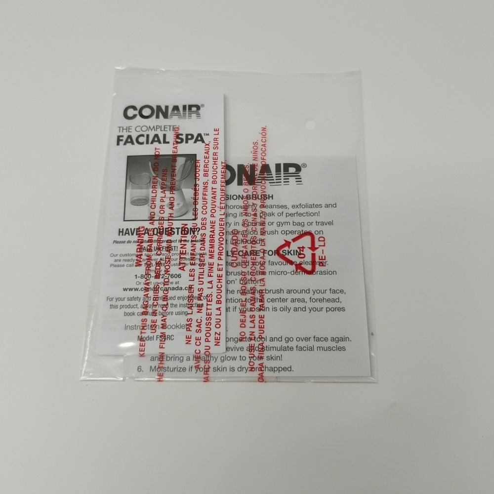 Conair Facial Spa Model FS4RC Steam Mist‎ Pore Cleanser Microdermabrasion Brush - Picture 7 of 14